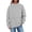 CJ11_Gray, variant on Mock Neck Sweatshirt Women Comfort Oversized Sweatshirts Long Sleeve Pullover Turtleneck Tops Fall Winter Sweatshirt Orange S