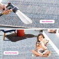 thumbnail image 3 of SAFAVIEH Courtyard Altan Geometric Indoor/Outdoor Area Rug, Grey/Navy, 6'7" x 6'7" Square, 3 of 15