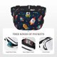 thumbnail image 5 of Balery Spaceships and Stars Mochila Cinturón para Mujeres y Hombres, Bolsa de Cintura Impermeable de Doble Capa con Correa, 5 of 9