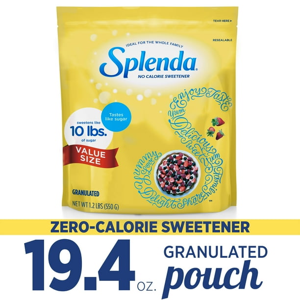 Splenda Zero Calorie Granulated Sweetener, 19.4 Oz
