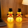 thumbnail image 5 of Christmas Snowman Night Light Ornament, Glowing Snowman Top Hat Glowing Figurine, Holiday Home Decor, Festive Gift Idea, 5 of 8