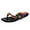 Black, variant on VerPetridure Womens Wedge Sandals Summer Ladies Flip Flops Color Bandage Sandals Casual Flat Women's Beach Shoes