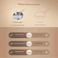 thumbnail image 4 of 12" Pure Titanium Frying Pan, Hammered Lightweight Cookware, Oven & Induction Compatible, 4 of 7