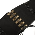 thumbnail image 5 of Women Steampunk Corset Belt Medival Elastic Waist Belt for Dresses Black Free Size, 5 of 5