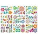 thumbnail image 2 of Static Window Decals Festive Atmosphere PVC Material Flower Shape Easy to Apply Glass Windows 9 Sheets, 2 of 5