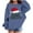 Blue, variant on Lorytime Kids Sweatshirt for Winter Boys Girls Merry Christmas Fleece Shirt Crew Neck Long Sleeve Pullover Festive Tops
