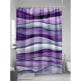 thumbnail image 5 of Abstract Background Shower Curtain, Wave Watercolor Waterproof Shower Curtain Set with 12 Hooks Lightweight Washable Fabric Shower Curtains for Bathroom 72x72 Inches, 5 of 6