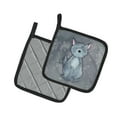 thumbnail image 2 of Caroline's Treasures Wolf Watercolor Pair of Pot Holders, 2 of 3
