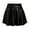 A-Black270, variant on XIAONU Women's Leather Pleated Mini Skirt High-Waist Flared Skirt Sleek Edgy Party Daily Wear