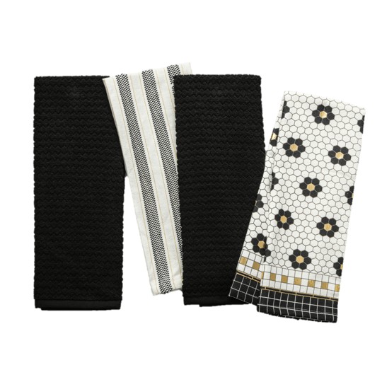 Thyme & Table Penny Tile 4-Pack Kitchen Towel Set