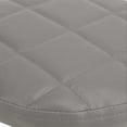 thumbnail image 2 of Tabouret bas pivotant en cuir synthétique avec roulettes silencieuses, siège à roulettes bas, pour maison, bureau, garage, atelier, gris, 2 of 4