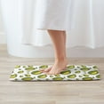 thumbnail image 5 of Bathroom Rugs Non Slip Washable - Cute Mint Green Durian Kitchen Mats for Floor, Area Rugs for Entryway Rugs Indoor, Laundry Bathroom Room Door Rug with Rubber Backing 20x31.5in, 5 of 8