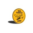 thumbnail image 3 of Turtle Crossing Novelty Sign, Metal Wall Decor - 12" Round, 3 of 4