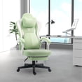 thumbnail image 7 of Ergonomic Gaming Chair with Heating Massage – Adjustable Office Chair, Green PU Leather, 350lbs Capacity, Ideal for Home Office, Bedroom & Gaming, 7 of 7