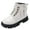 C236/White, variant on XIYON Toddler Boots For Girls Children Shoes Heel Ankle Boots Comfortable Soft Sole Casual 3.5-4 Years