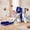 Blue & Gray, variant on DKMOCO 6 in 1 Toddler Slide & Climber Set with Basketball Hoop & Telescope, Indoor Outdoor Kids Playset with Anti-Slip Steps for Age 1-3 Children Toy Playground, Blue & Gray