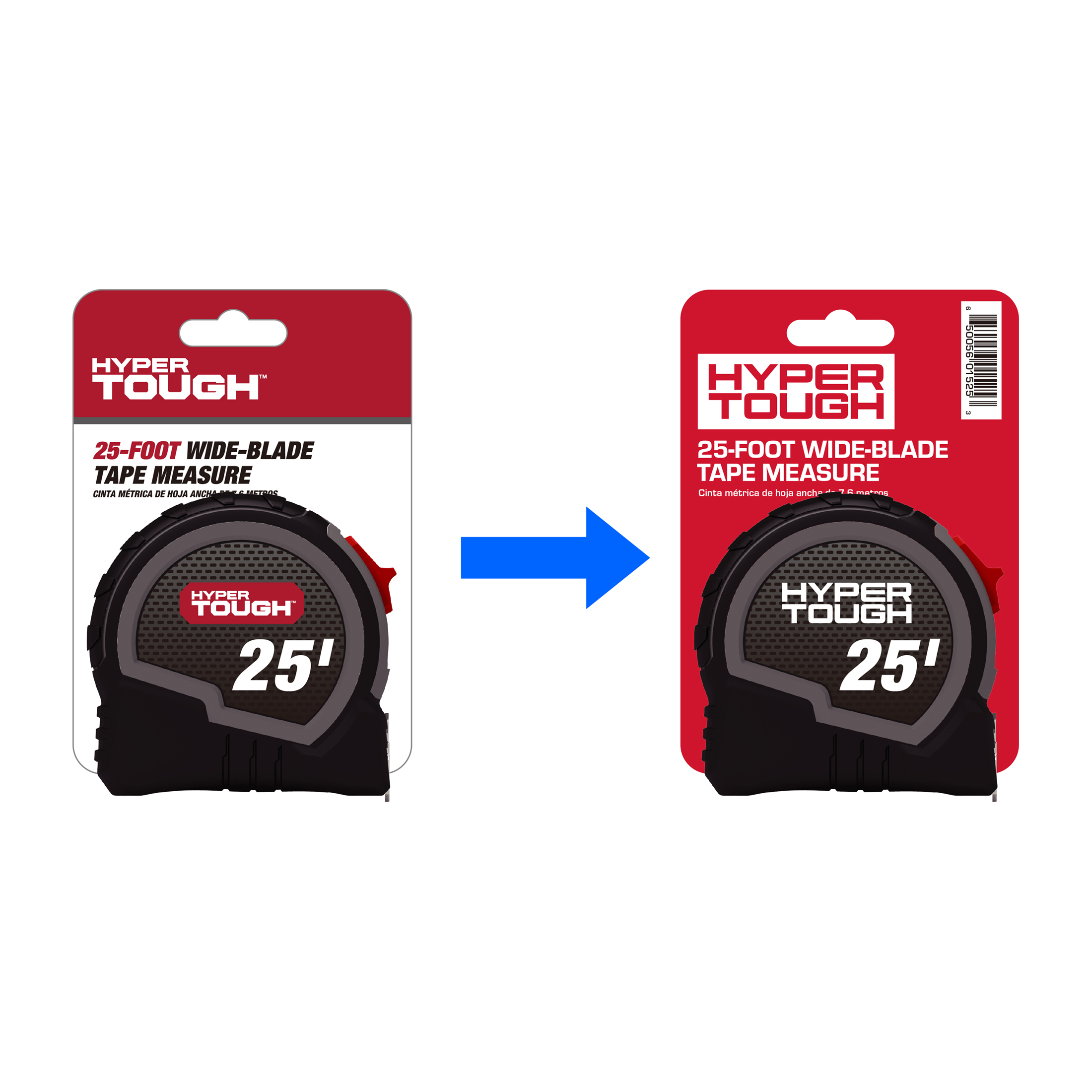 Hyper Tough 25 Ft. Wide Blade Steel Tape Measure photo 6