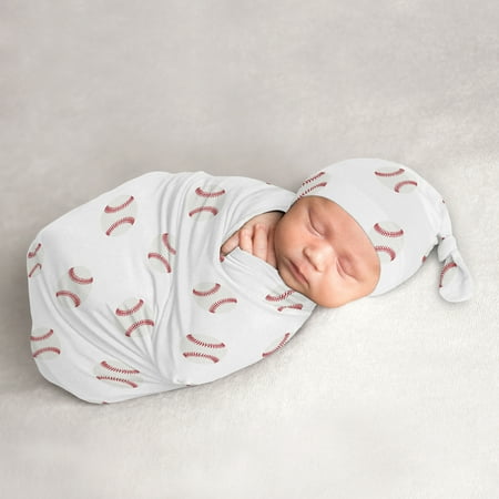 

Baseball Sports Baby Cocoon and Beanie Hat Set by Sweet Jojo Designs