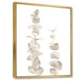 thumbnail image 3 of Designart 'Grey Eucalyptus Branches On White' Traditional Framed Canvas Wall Art Print, 3 of 5