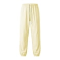 thumbnail image 5 of Piuwrlz Tapered Pants Girls Boys 9-10Years Sweatpants Jogger Pant Yellow Size 9-10Years, 5 of 8