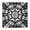 Black White Tie, variant on Black White Tie Dye Mandala Pattern Square Fitted Tablecloth with Elastic Edge,Square Table Cover,Washable Elastic Table Cover for Home Kitchen Party Decor 34"x34"