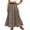 Gray Skirts, variant on Jsaierl Women's Casual Cargo Maxi Skirt, Elastic Waist Ruched Long Skirt with Side Pockets, Breathable A-Line Skirt for Streetwear Outdoor Daily Wear