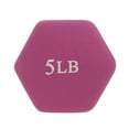thumbnail image 7 of Sunny Health and Fitness Hex Dumbbells, Fuschia, 5 lb Pair, 7 of 7