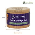 thumbnail image 2 of Totally Bamboo Salt Cellar with Magnetic Swivel Lid, "Take Life with a Grain of Salt", 2 of 5