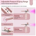 thumbnail image 5 of Super-Stable Airbrush Kit: 25 PSI Precision for Nails Rechargeable Dual-Mode 0.3mm Nozzle Nail AirBrush Machine New, 5 of 6