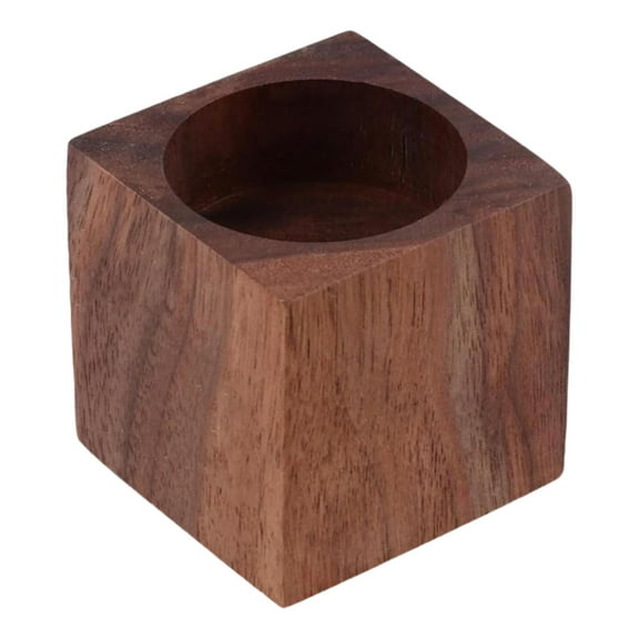 colcolo Wooden Tealight Candle Holder Rustic Cube Shaped for Living Room Accessories