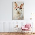 thumbnail image 3 of Stupell Industries Shabby Chic Bunnykins with Pink Crown Canvas Art, 30 x 45, by Tina LeCour, 3 of 8