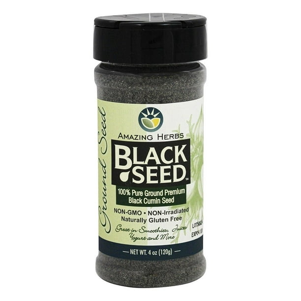 Amazing Herbs Black Seed 100 Pure Ground Premium Black Cumin Seed