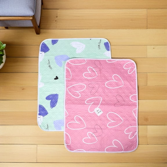 OULII Washable Cage Liner Assorted Color Durable for Pet Cages 2Pcs