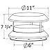 thumbnail image 4 of Shasta Vent 6" Dia. I.D. Class A, All Fuel, SS "Chimney Cap" for 6" Shasta Vent Chimneys, 4 of 4