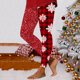 thumbnail image 1 of MKLEKYY Leggings deportivos push up para mujer, leggings para entrenamiento, leggings con estampado navideño, pantalones de bloques de color, leggings elásticos suaves 3810, 1 of 3