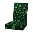 thumbnail image 2 of Twfbrm St. Patricks Day Chair Covers, Universal Green Shamrock Print Stretch Chair Slipcovers, Soft Breathable Decorative Seat Cover Removable Washable Chair Protector for Dining Room & Kitchen, 2 of 6