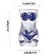 thumbnail image 2 of Juego de tazas de cerveza de bikini de 2 vasos de cristal de medio litro de 17 oz - Barras rojas y azules para fiestas y regalos, 2 of 5