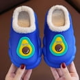 thumbnail image 2 of GJSYRH Girls Plush Slipper Cozy Winter Girls Slippers With Fuzzy For Indoor And Outdoor Use Comfortable Soft Sole Footwear For Toddler And Little Girls Blue 4.5-5 Years, 2 of 6