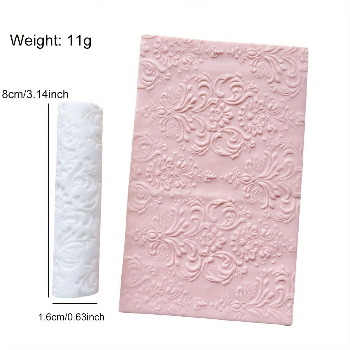 1pc, classical pattern soft clay texture rolling tool, high precision texture roller for DIY creative decorative earrings, pins and ornaments, jewelry making kit