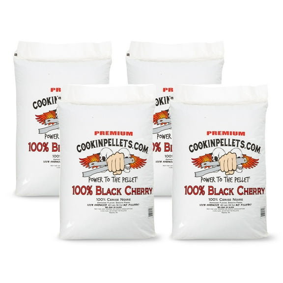 CookinPellets Black Cherry Smoker Hardwood Wood Pellets, 40 Pound Bag (4 Pack)