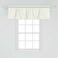 thumbnail image 2 of Ambesonne Retro Window Valance, Star Like Classy, 54" X 18", Apricot Yellow and White, 2 of 3
