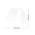 thumbnail image 4 of Clear Acrylic Wedding Table Sign with Wooden Base Smooth Edge Widely Used DIY Acrylic Board Holiday Party Decoration, 4 of 5