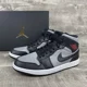 thumbnail image 1 of N I-K-E A i r-Jor-dan 1 Mid Men Size 8 Shadow Red Black Particle Grey 554724-096, 1 of 6
