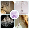 thumbnail image 5 of Uxcell K9 Crystal Octagon Beads 2 Holes Pendants, 60 Pack 14mm Chandelier Prisms Parts Ornaments Hanging Beads for DIY Arts Crafts Decoration, Light Purple, 5 of 7