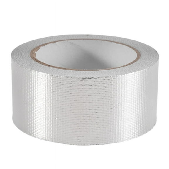 Glass Fiber Cloth Aluminum Foil Tape (5.9Mil Thick), High Temperature Insulation Adhesive Metal Duct Tape,1 Pack