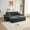 Gray, variant on Leumius 81" Convertible Sectional Sofa, Oversized Corduroy Cloud Couch with 2 Movable Ottoman, Comfy Boneless Couch Bed for Living Room Apartment Office, No Assembly,Green