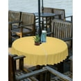 thumbnail image 2 of Yellow Outdoor Tablecloth with Umbrella Hole and Zipper, Solid Color Table Cover for Round Tables Waterproof Tabletop Collection for Patio, Garden, Picnic, Camping 60R, 2 of 6