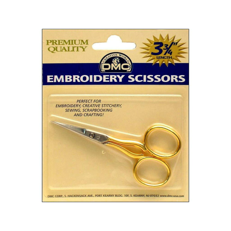 DMC Embroidery Scissors 3 3/4 Gold/Silver