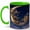 Green, variant on Crescent Moon Village 11oz Ceramic Mug, Starry Sky Coffee Cup
