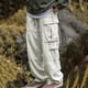 thumbnail image 1 of Pantalones de trabajo rectos de tubo para hombre, holgados, con cremallera y bolsillo, estilo retro, informales, largos, 1 of 8